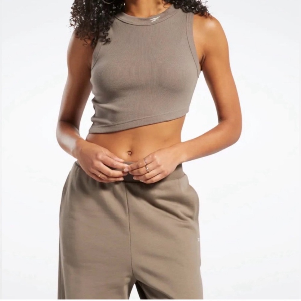 Reebok Women's Classic Crop Ribbed Tank